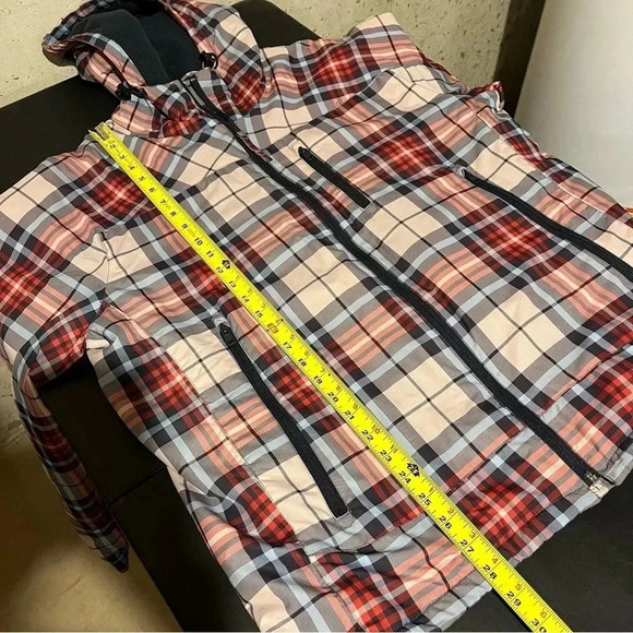 American Eagle Jacket Men's Large Plaid Full Zip Fleece Lined Windbreaker Coat - Picture 10 of 10